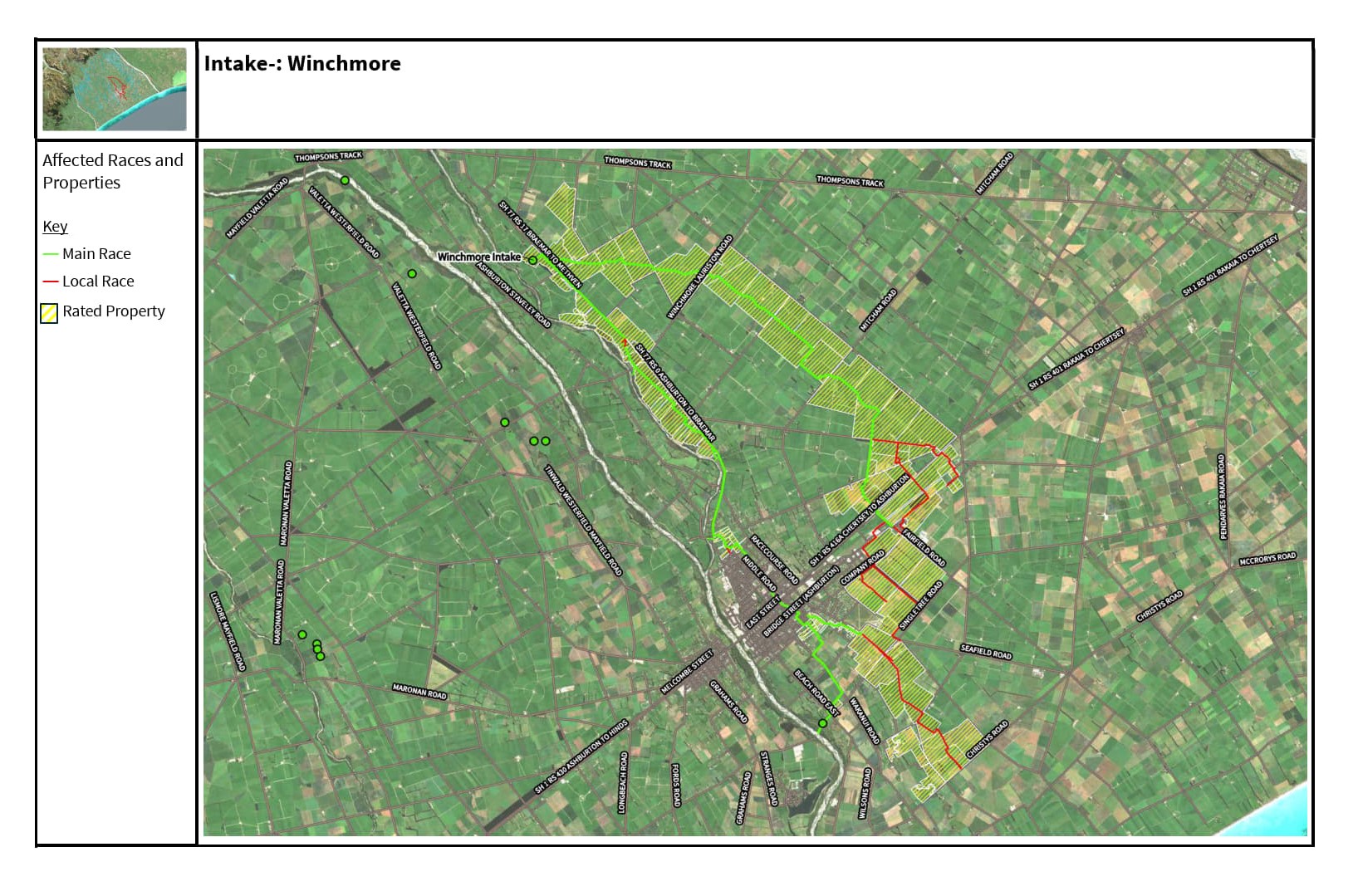 Winchmore Intake Map