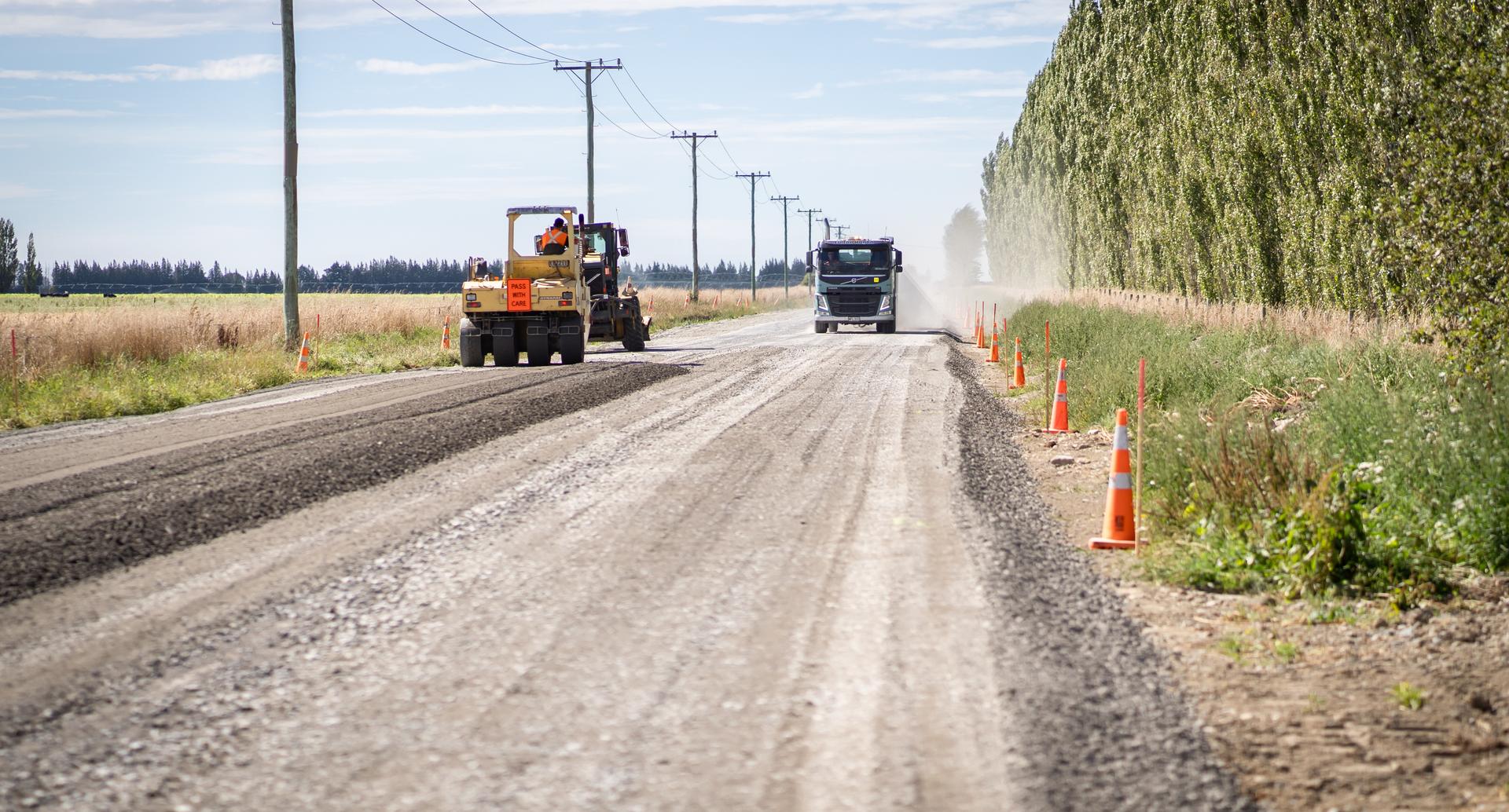 works on road